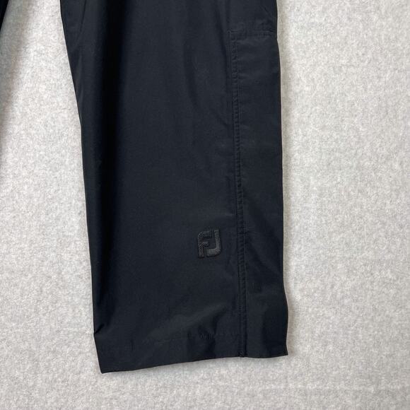 FootJoy DryJoy Mens XL Rain Pant Black Elastic Waistband Drawcord - Picture 4 of 12